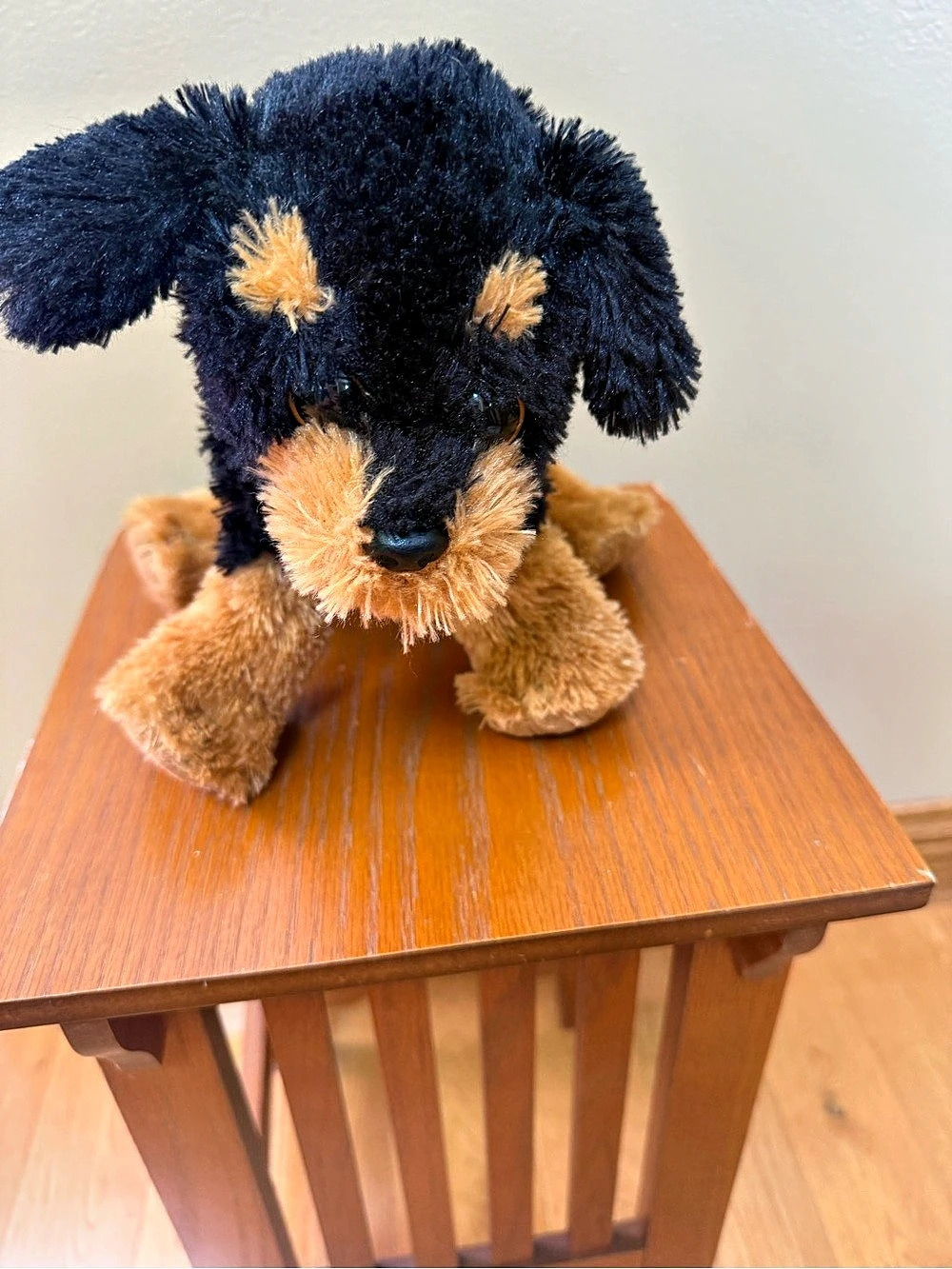 Ty Brutus the Rottweiler Plush Dog Black & Brown
